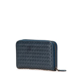 Nappa Intrecciato Zip Around Long Wallet